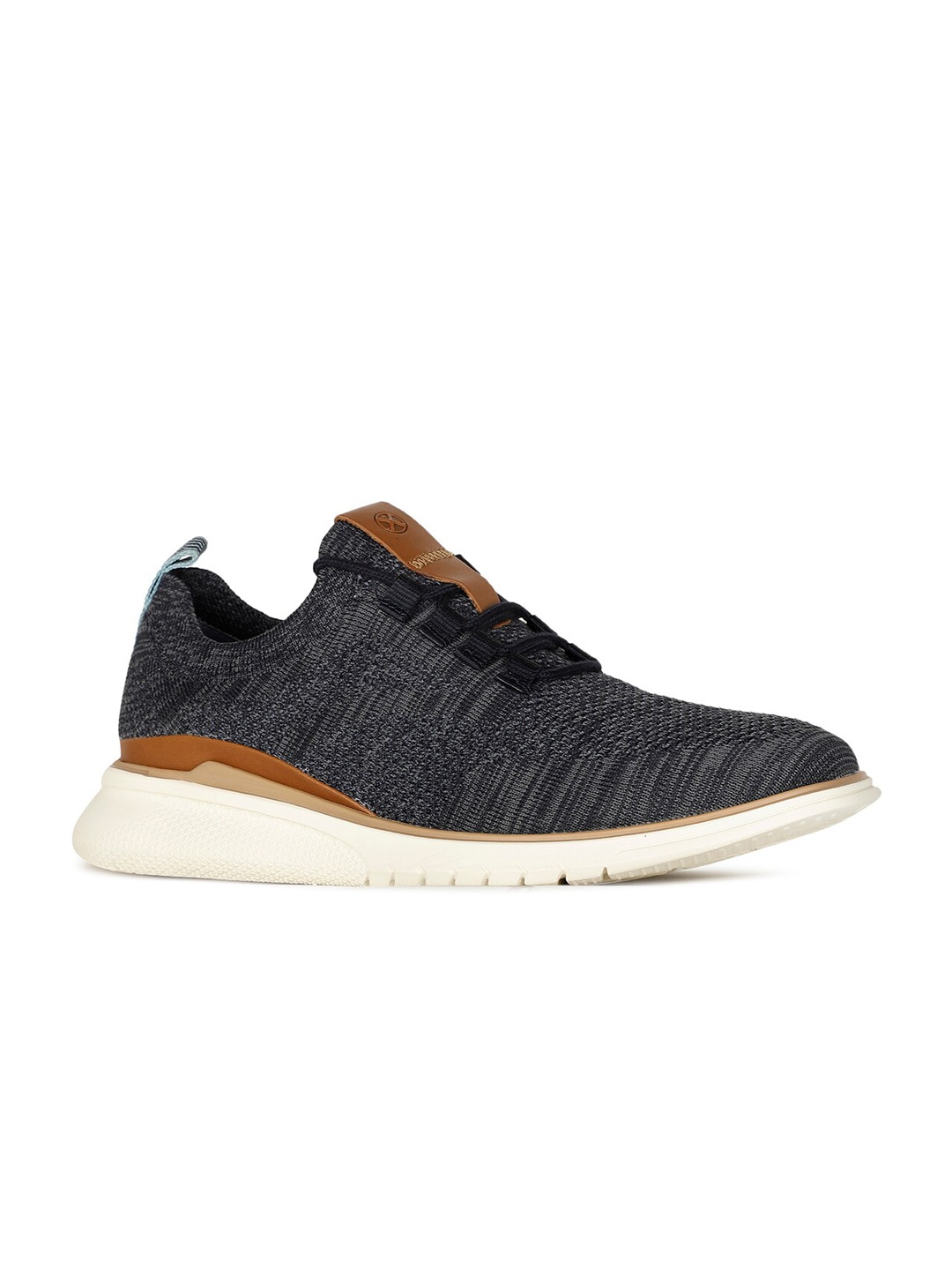 

Hush Puppies Men Navy Blue Woven Design Sneakers