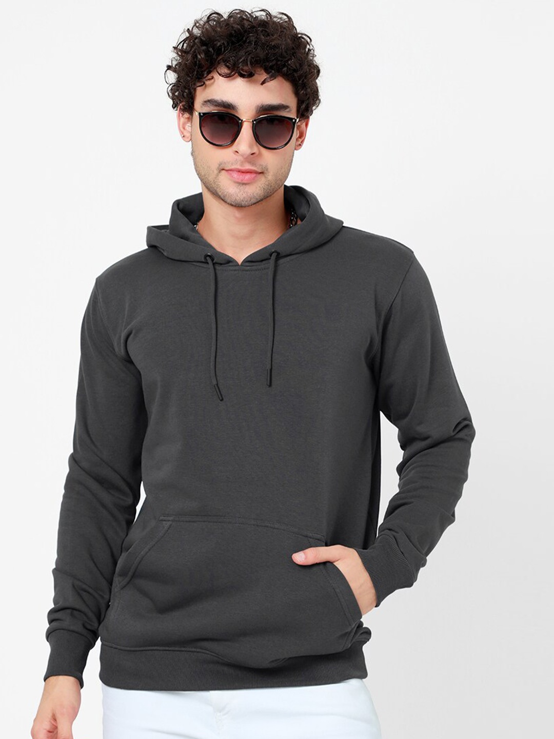 

Snitch Men Grey Hooded Sweatshirt