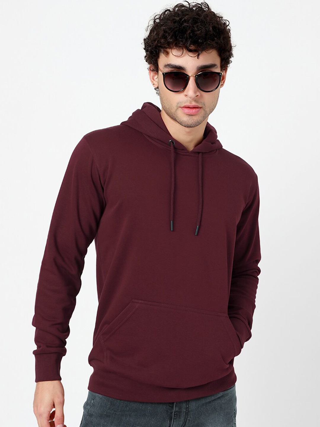 

Snitch Men Maroon Hooded Sweatshirt