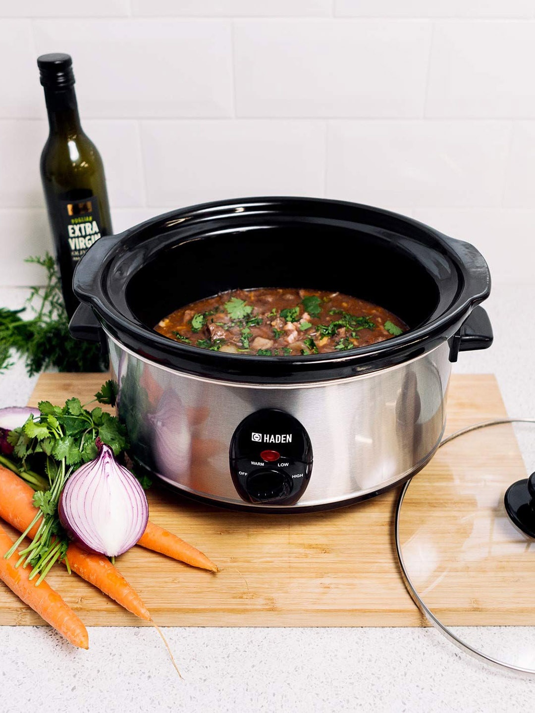 

Haden Silver Solid Stainless Steel Slow Cooker 3.5 L
