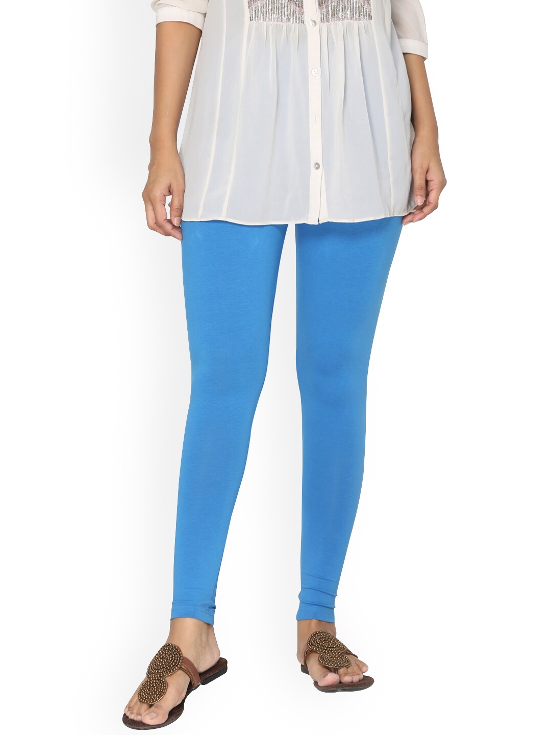 

TSG Bliss Women Ink Blue Solid Ankle-Length Cotton Leggings