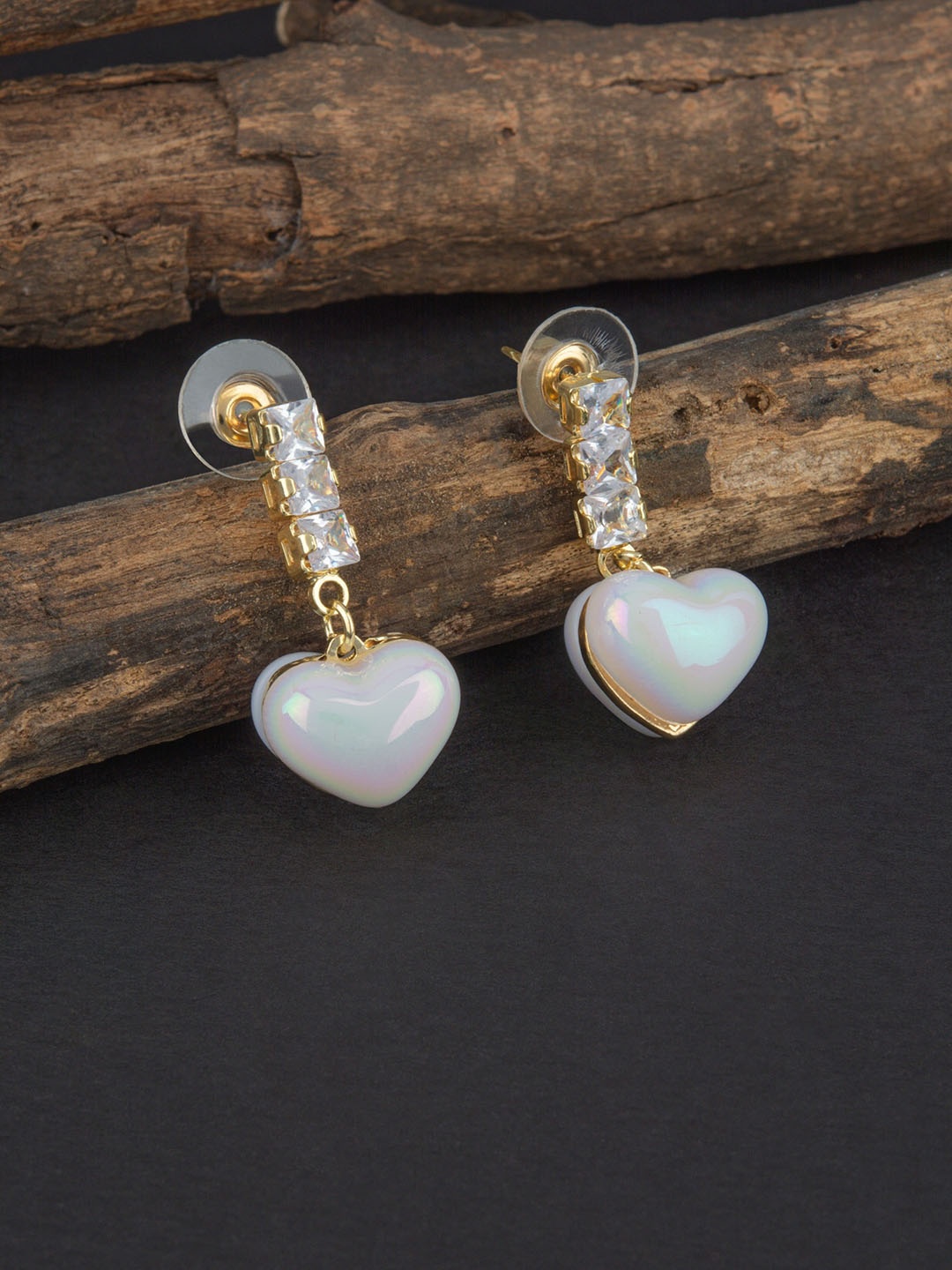 

E2O Gold Plated Contemporary Drop Earrings
