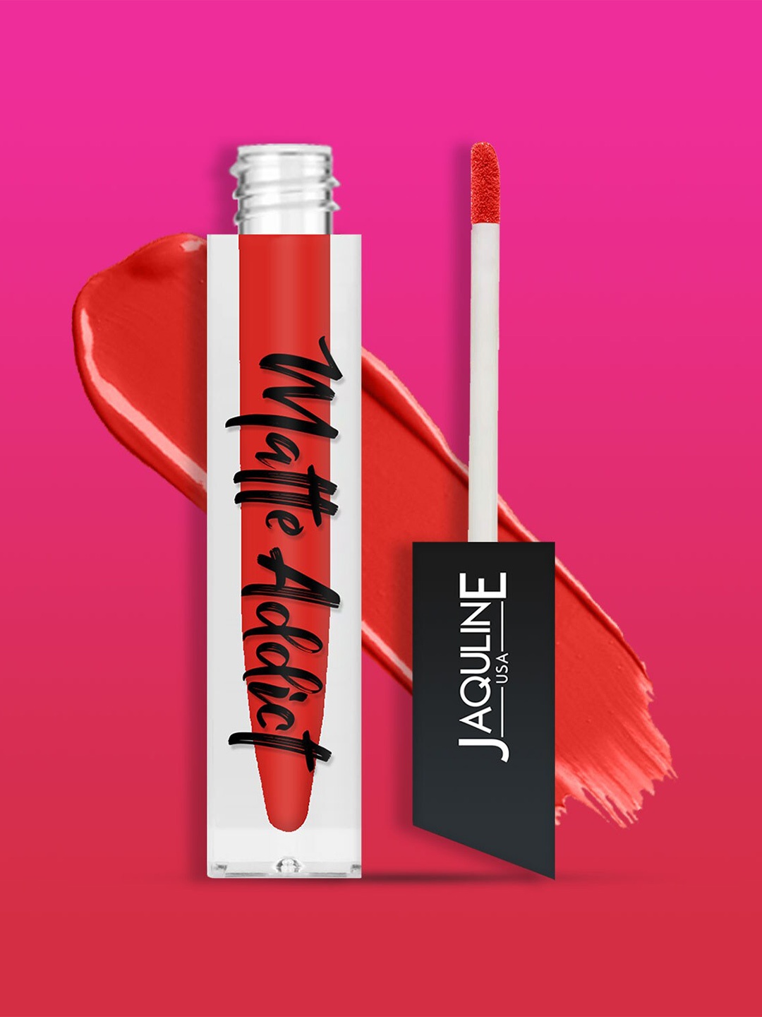 

Jaquline USA Matte Addict Liquid Lipstick 4 ml - Showstopper 01, Red