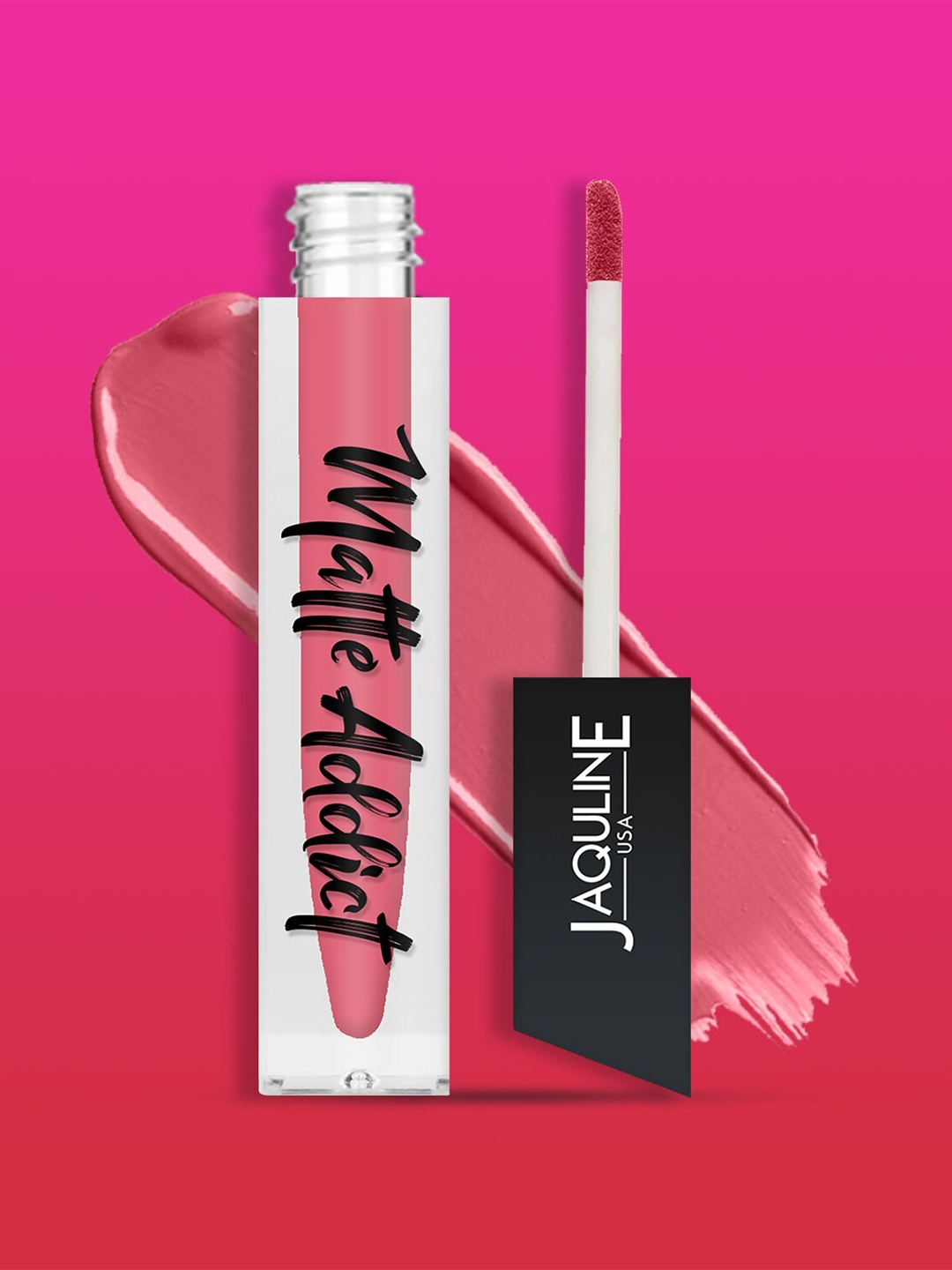 

Jaquline USA Matte Addict Liquid Lipstick 4 ml - Badass 04, Pink