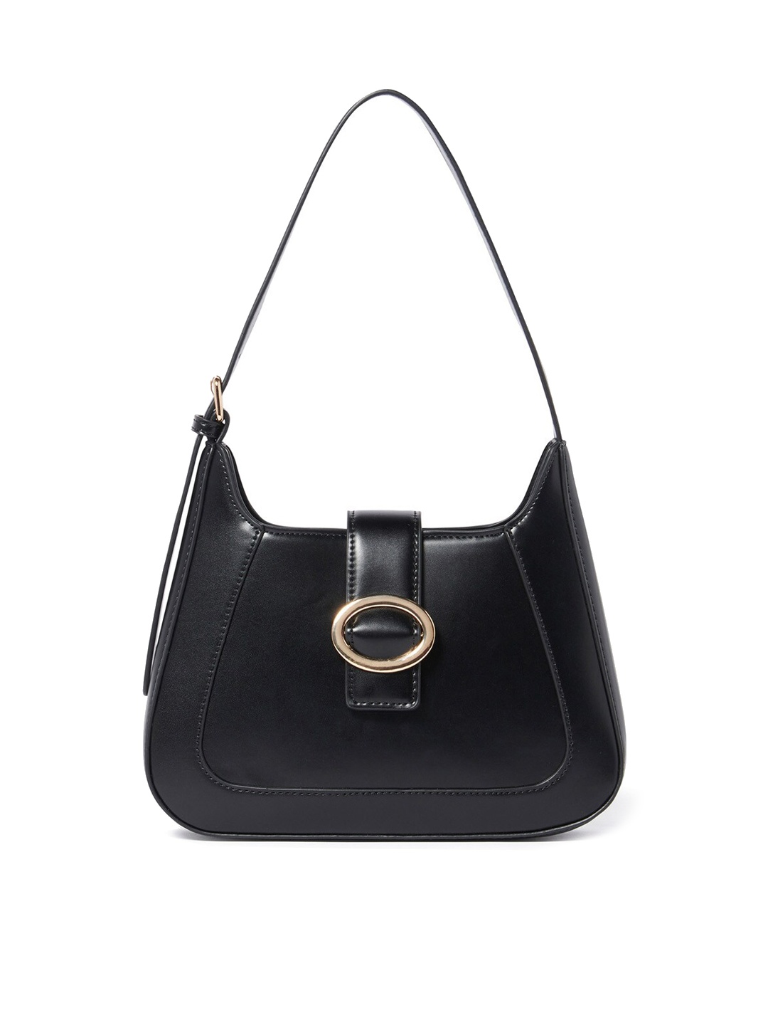 

Forever New Women Black Half Moon Shoulder Bag