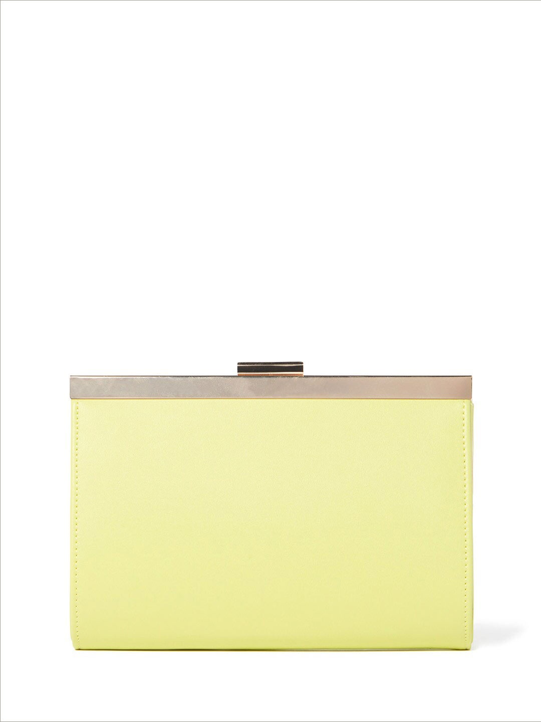 

Forever New Green & Gold Shoulder Strap Box Clutch
