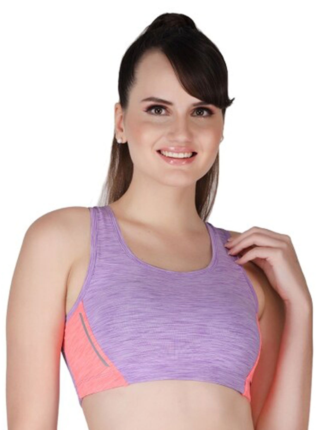 

La Aimee Purple Solid Full Coverage Non-Wired Removable Padding Bra