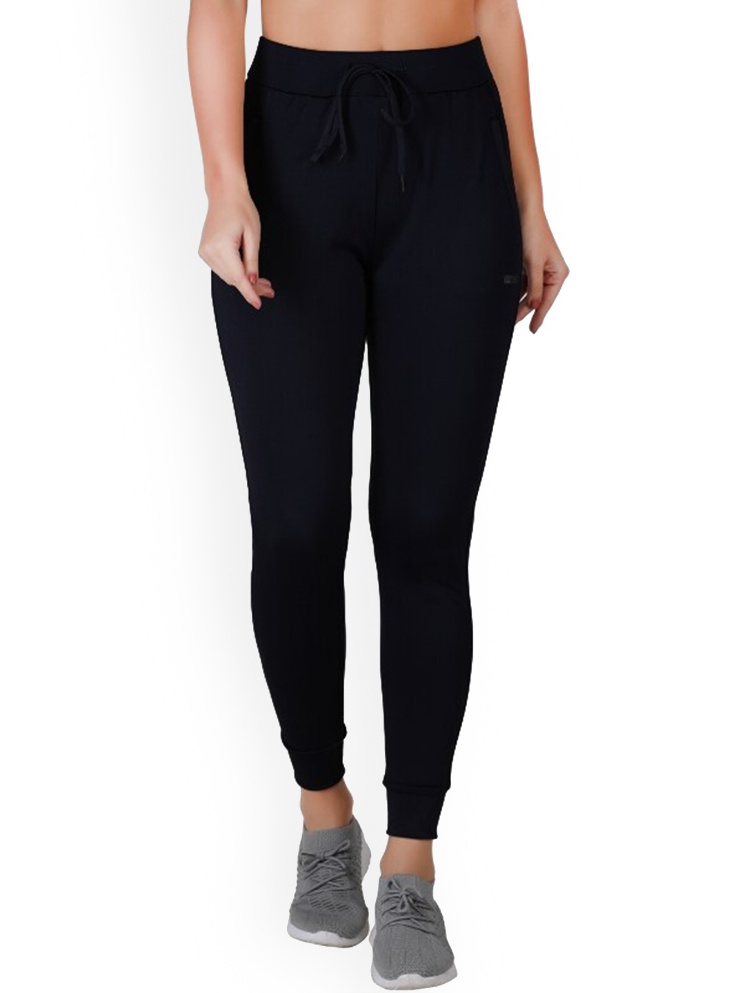 

La Aimee Women Navy Blue Solid Joggers