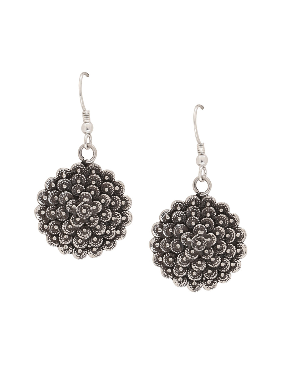 

ADORN by Nikita Ladiwala Women 92.5 Sterling Silver Floral Drop Earrings
