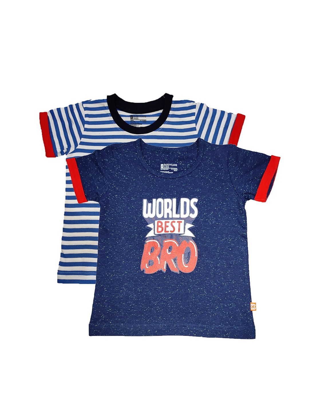 

Bodycare Kids Boys Assorted Typography Printed T-shirt Pack of 2