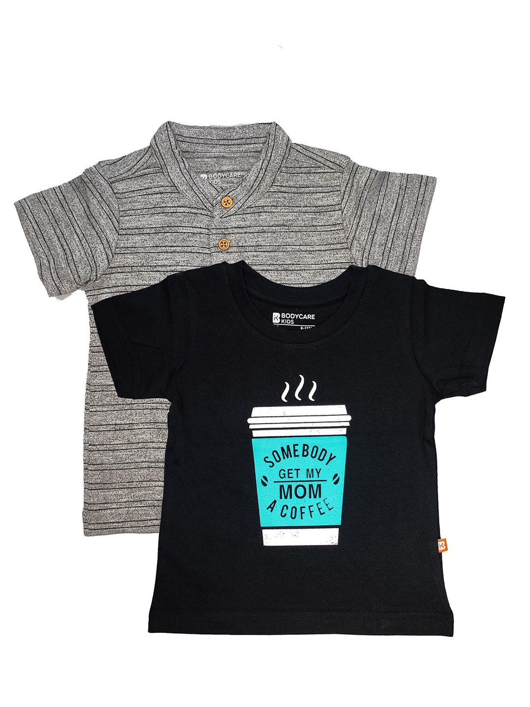 

Bodycare Kids Boys Assorted Cotton Printed T-shirt Pack of 2