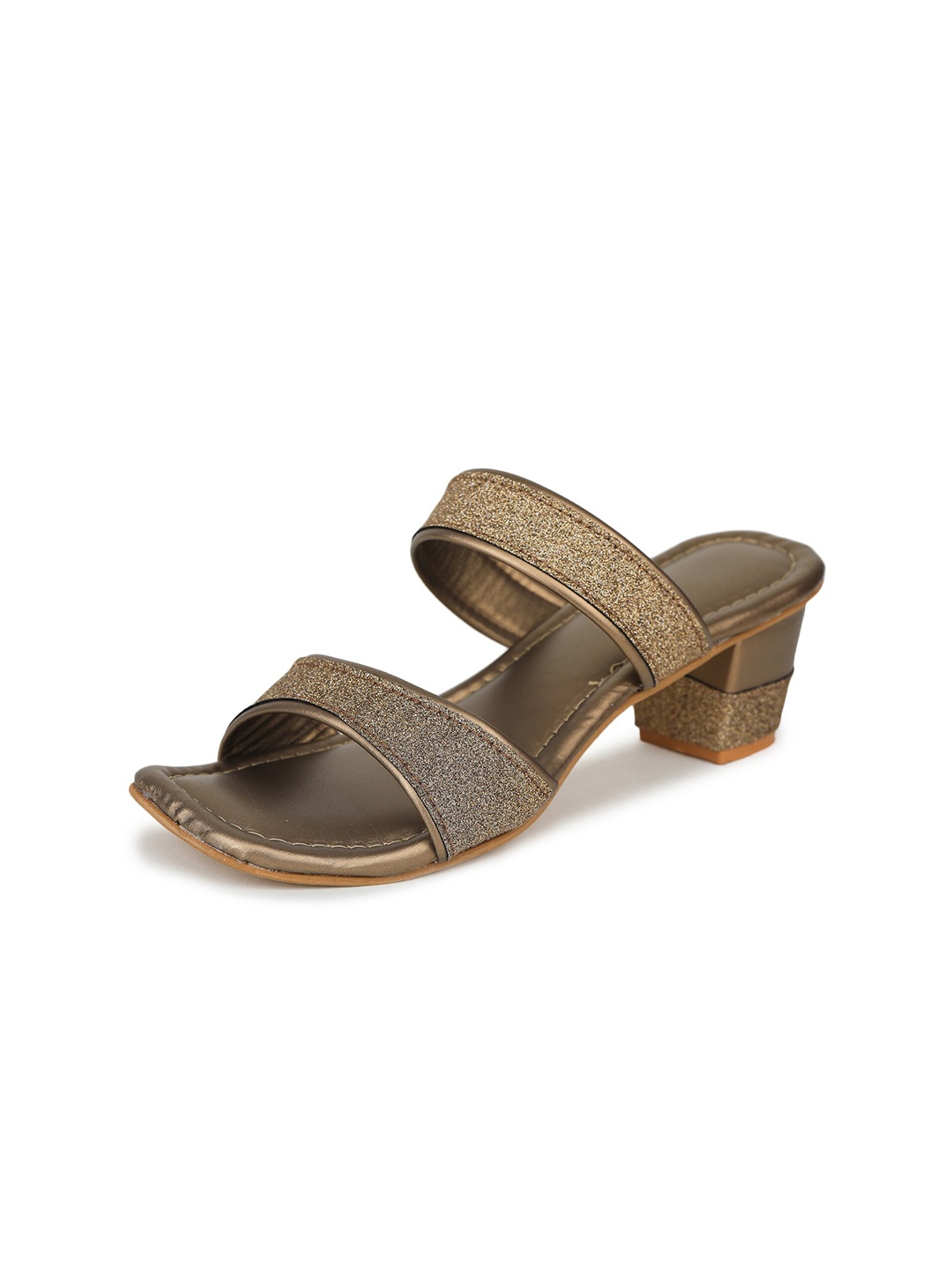 

Luv Byt Brown Party Block Sandals