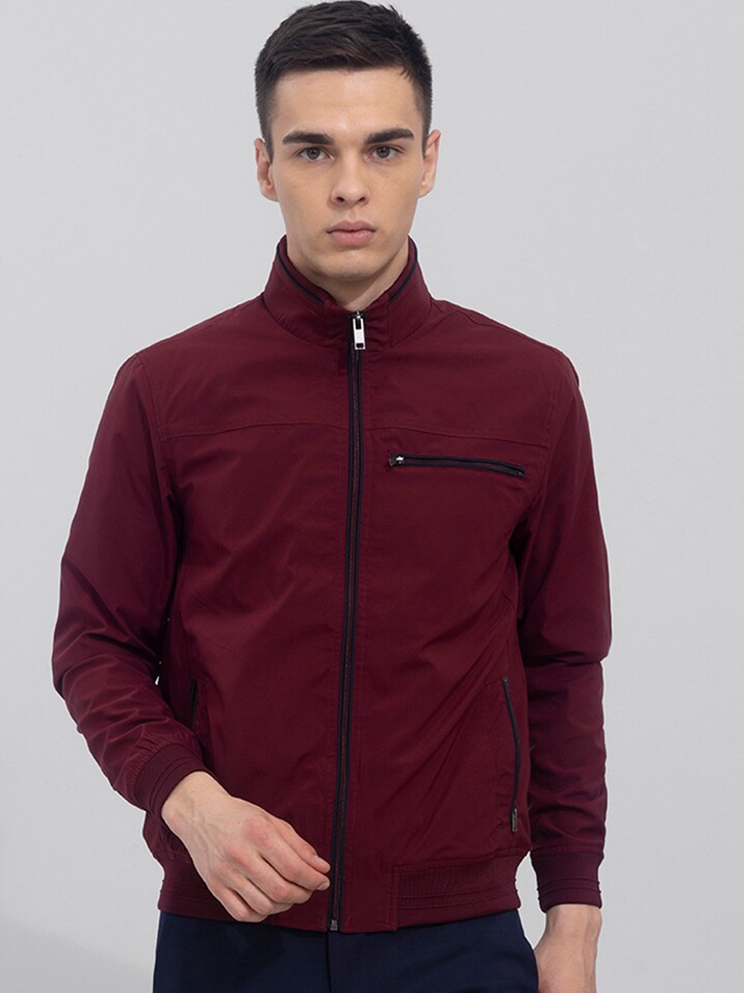 

Snitch Men Maroon Padded Jacket