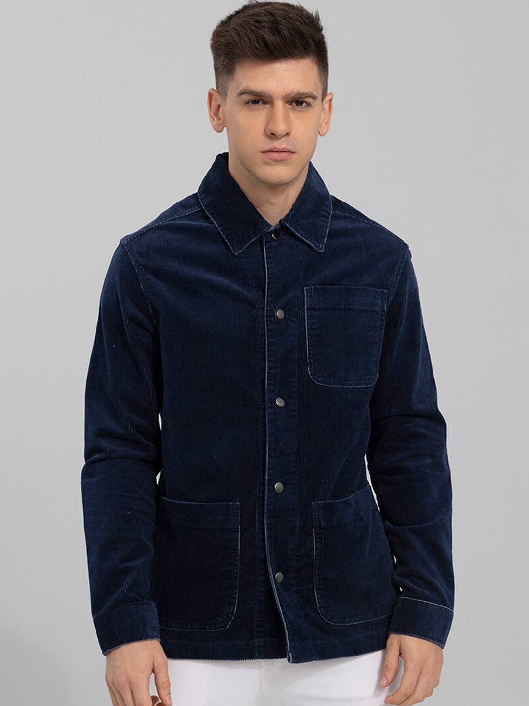 

Snitch Men Blue Denim Jacket