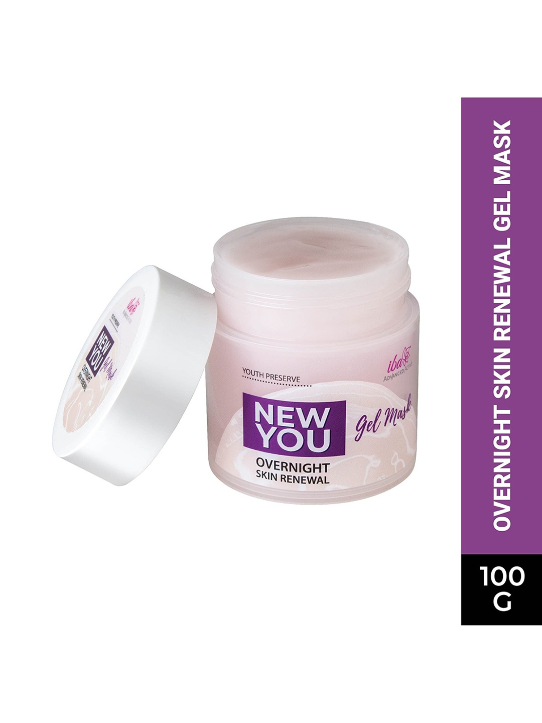 

Iba New You Overnight Skin Renewal Gel Mask 100g, Pink