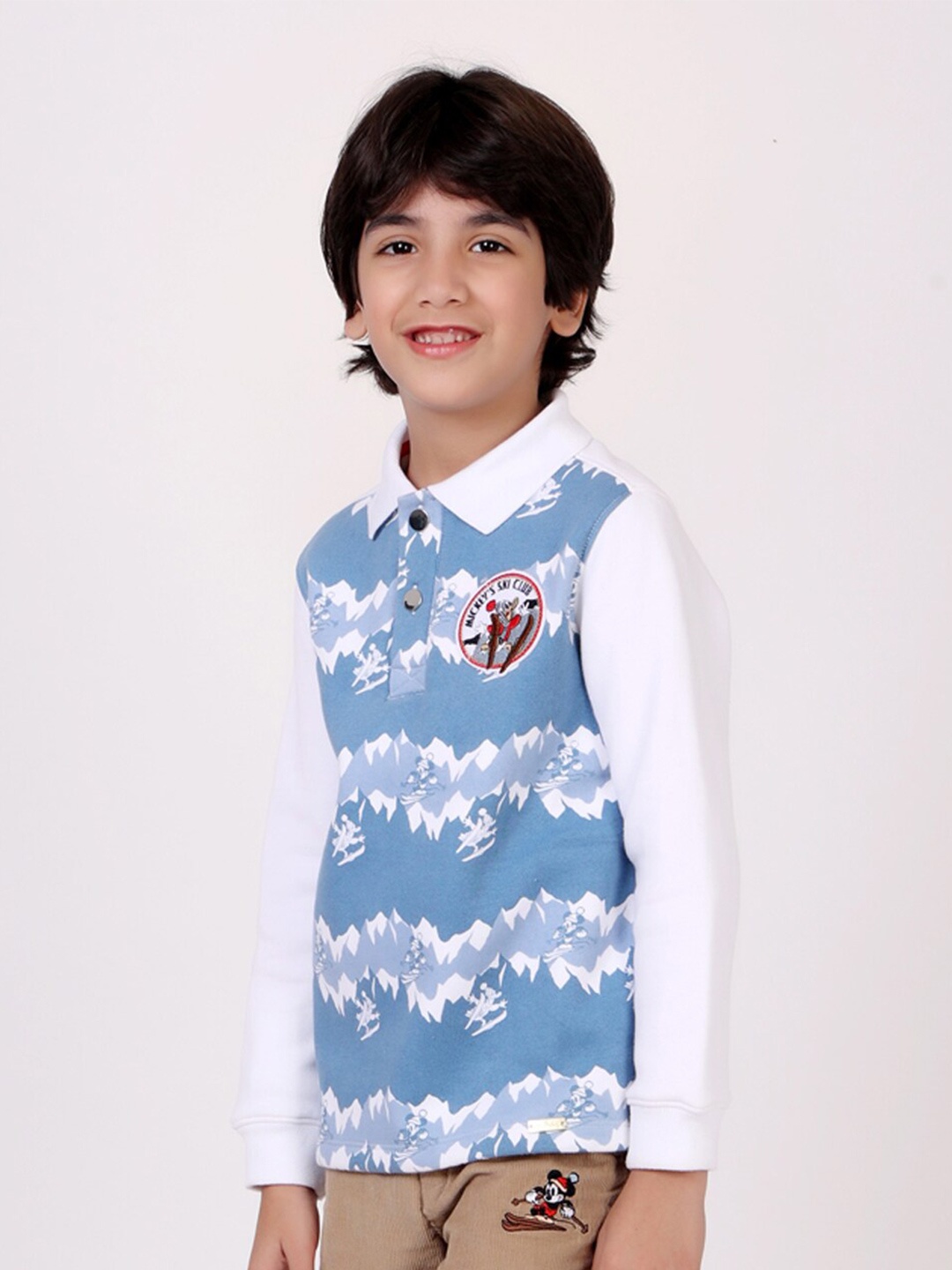 

One Friday Boys Off White Printed Sweatshirt