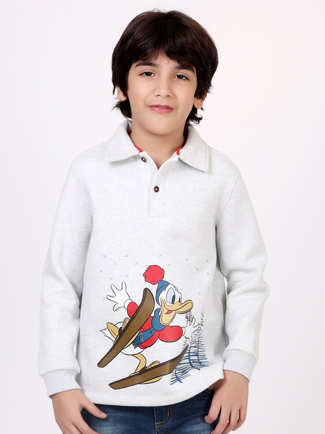 

One Friday Boys Grey Printed Sweatshirt