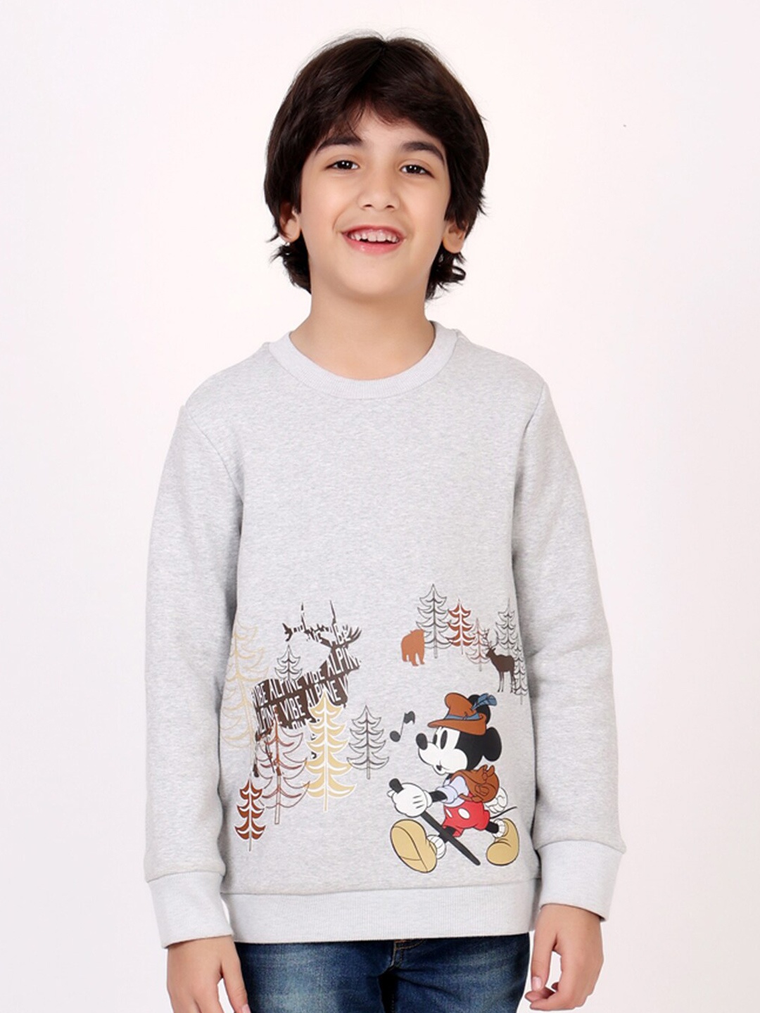 

One Friday Boys Grey Printed Sweatshirt