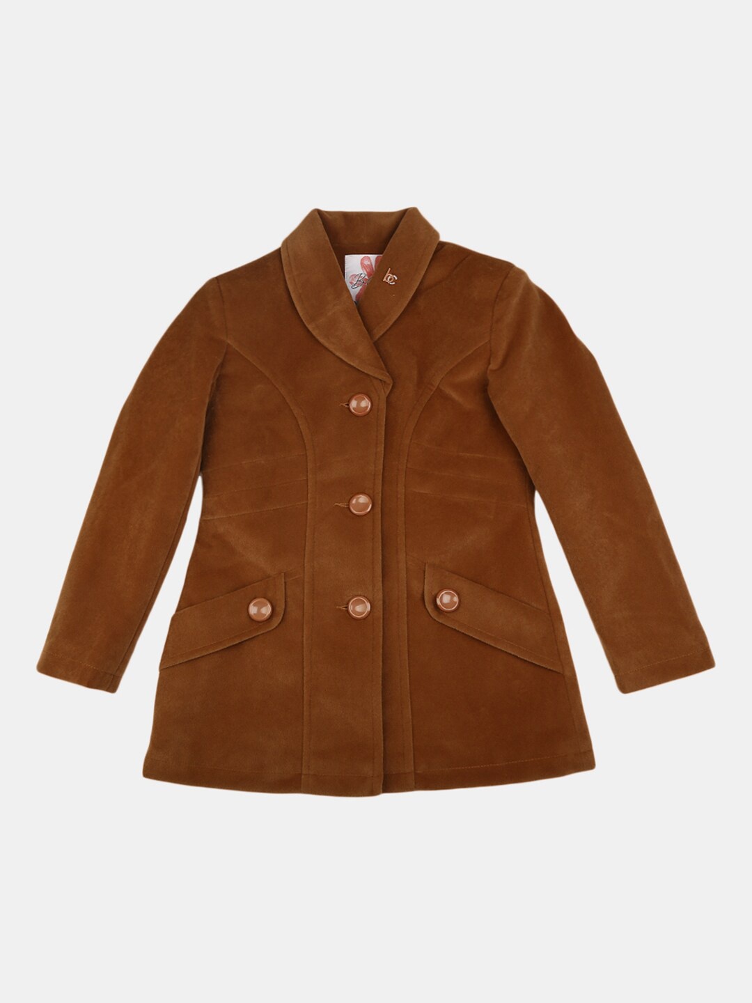 

V-Mart Girls Brown Lightweight Studded Tailored Jacket
