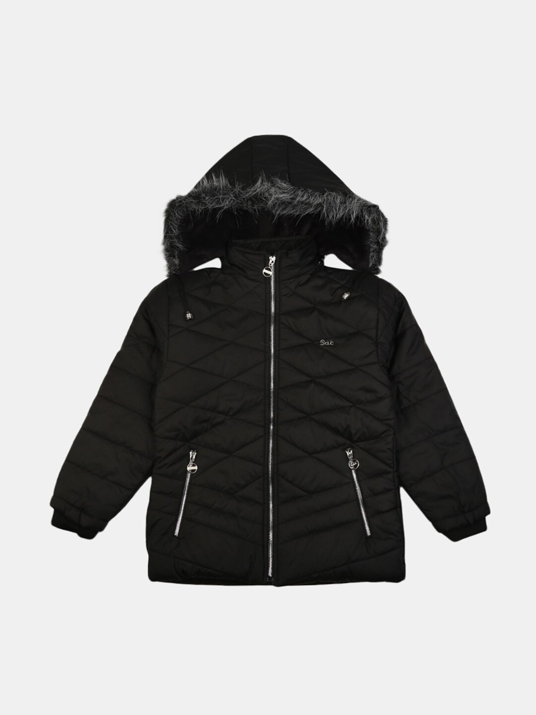 

V-Mart Girls Black Lightweight Outdoor Padded Jacket