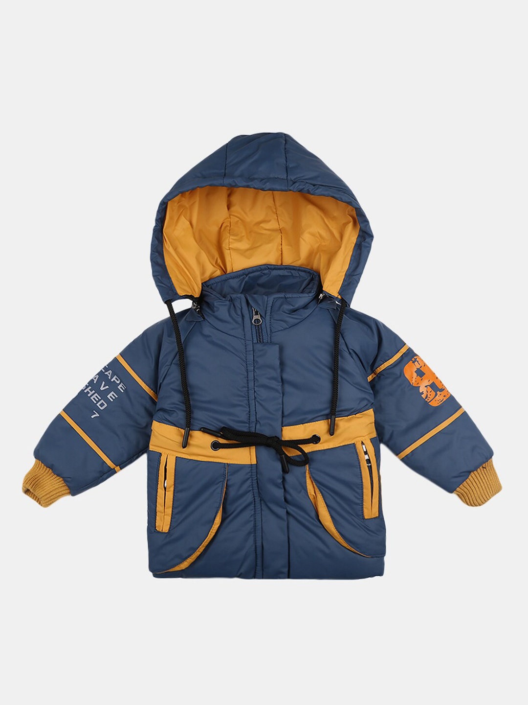 

V-Mart Unisex Kids Blue Colourblocked Lightweight Cotton Puffer Jacket