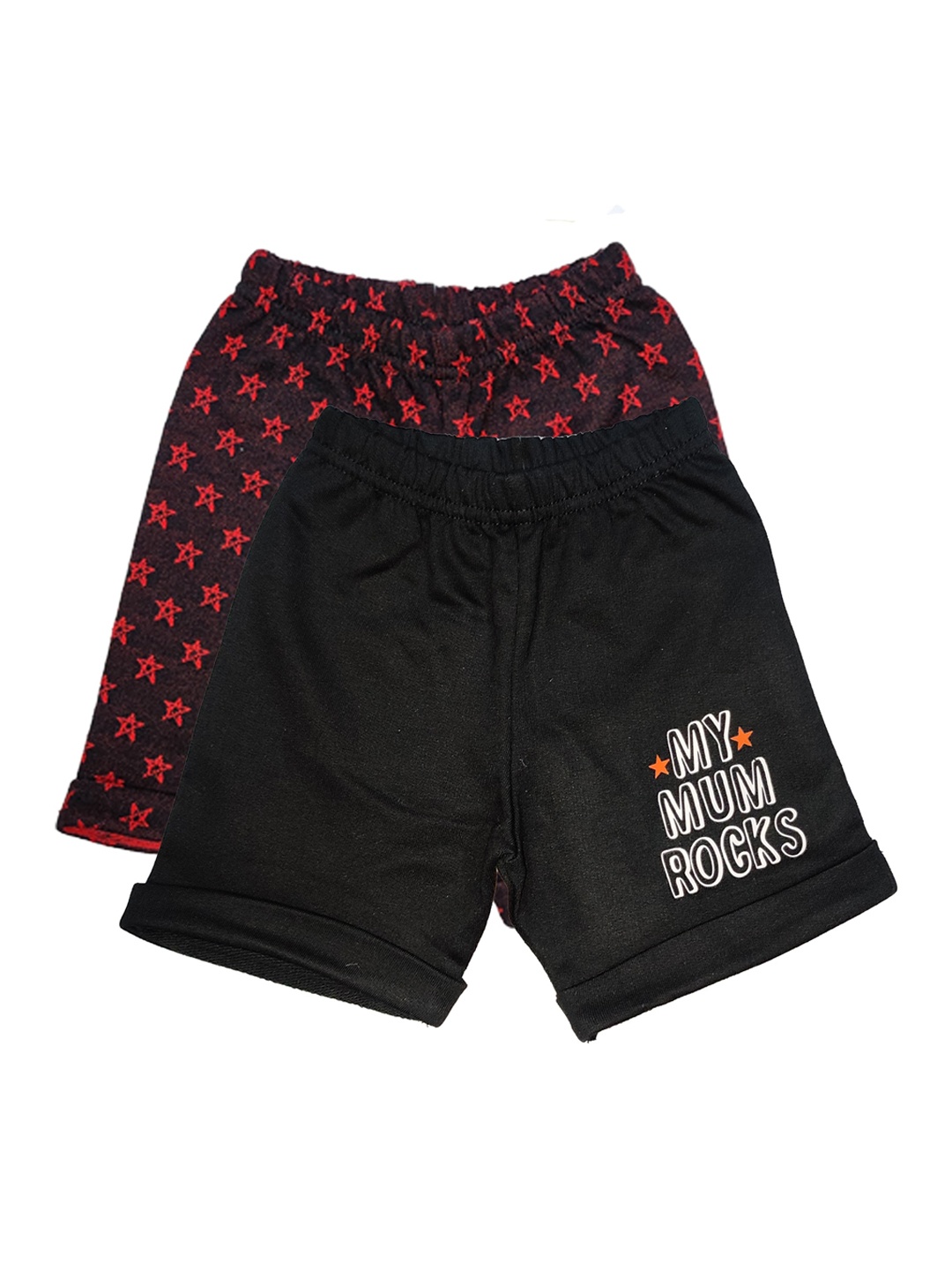 

Bodycare Kids Boys Pack of 2 Maroon & Grey Printed Shorts