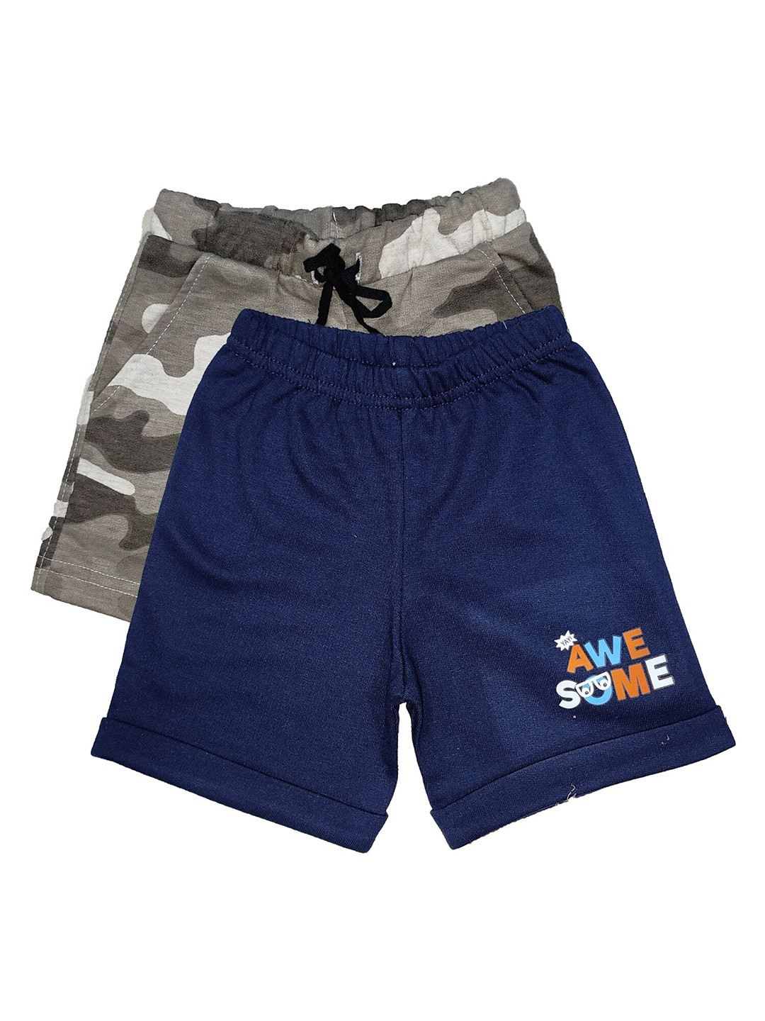 

Bodycare Kids Boys Pack of 2 Olive Green & Blue Shorts