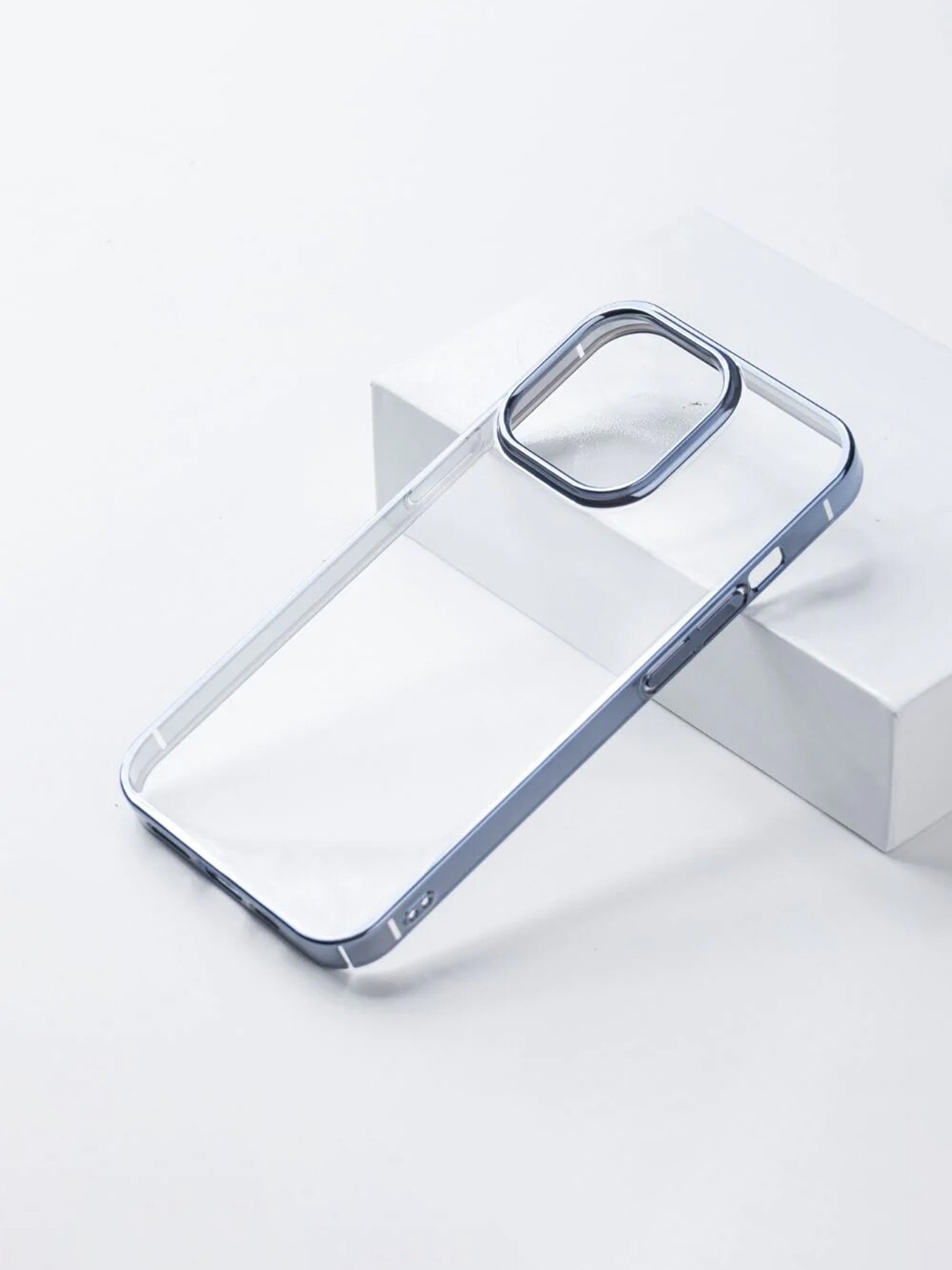 

Karwan Blue & Transparent Solid iPhone 14 Back Case