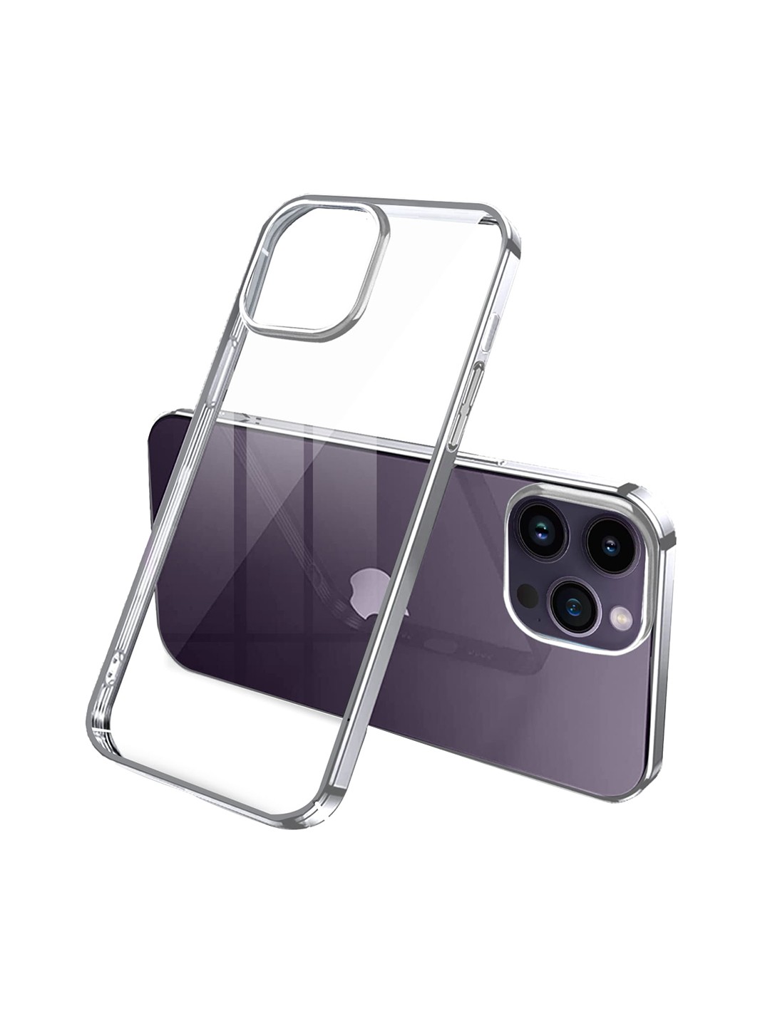 

Karwan Silver-Toned Solid Iphone 14 Pro Back Cover