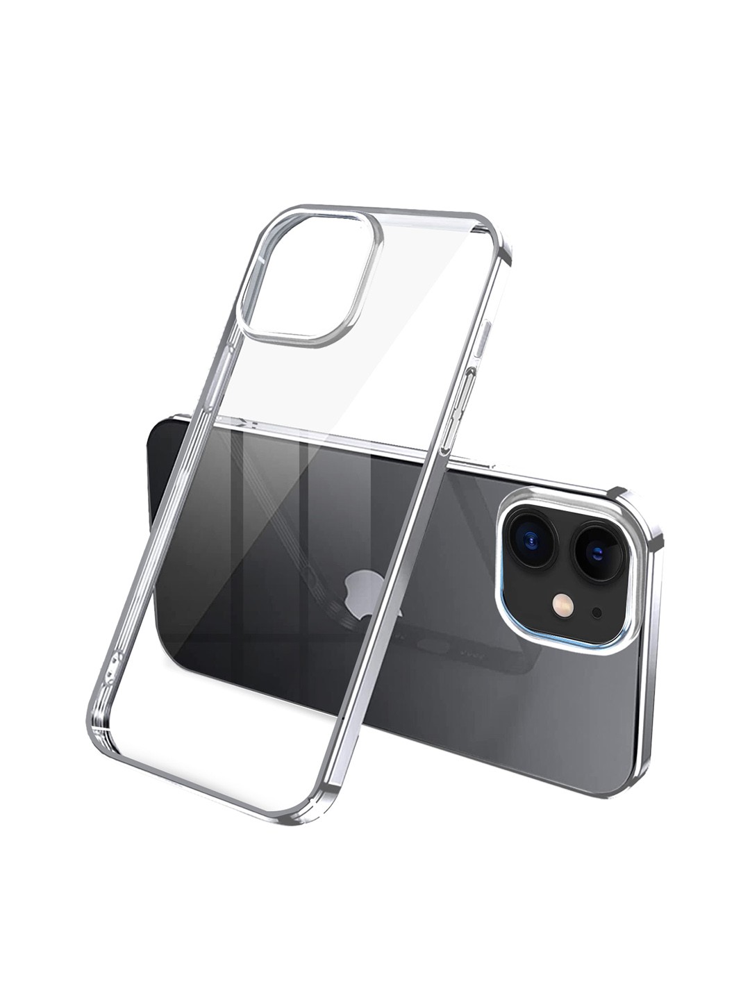 

Karwan Silver-Toned Solid iPhone 12 Mobile Back Case