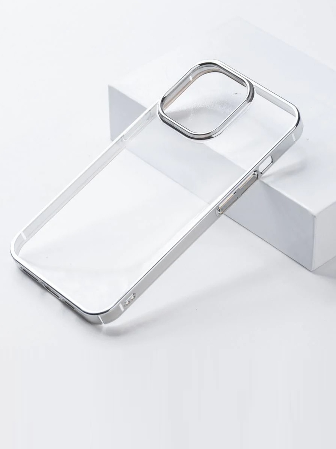 

Karwan Silver-Toned Solid iPhone 12 Pro Max Back Cover