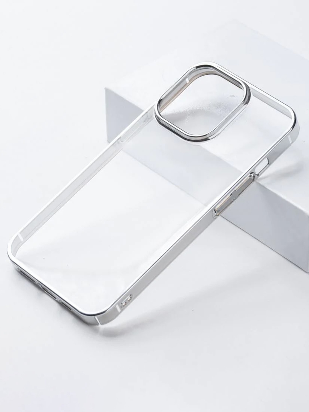 

Karwan Silver & Transparent Solid iphone 11 Pro Max Back Case