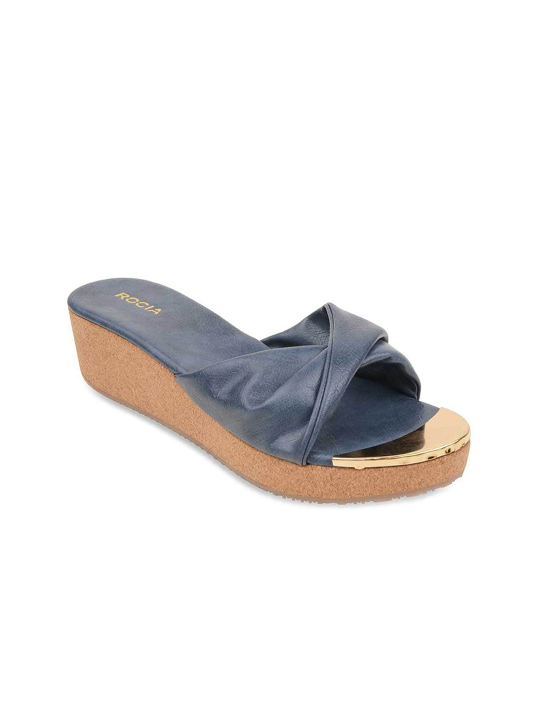 

Rocia Blue Open Toe Wedges