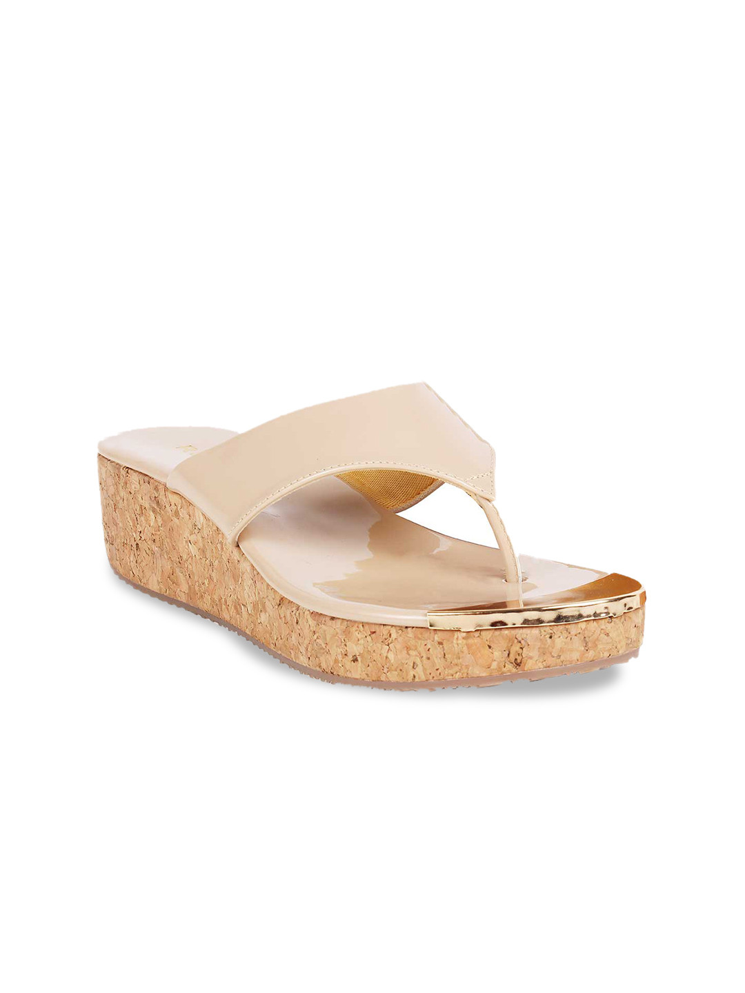 

Rocia Beige Wedge Sandals