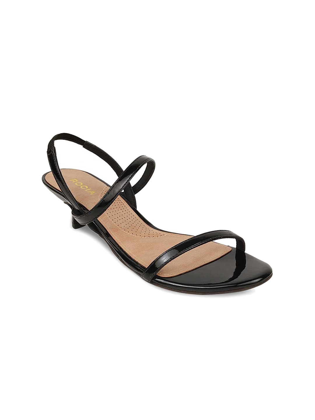 

Rocia Black Kitten Heel Sandal