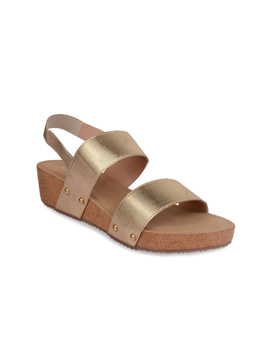 

Rocia Gold-Toned Wedge Sandals