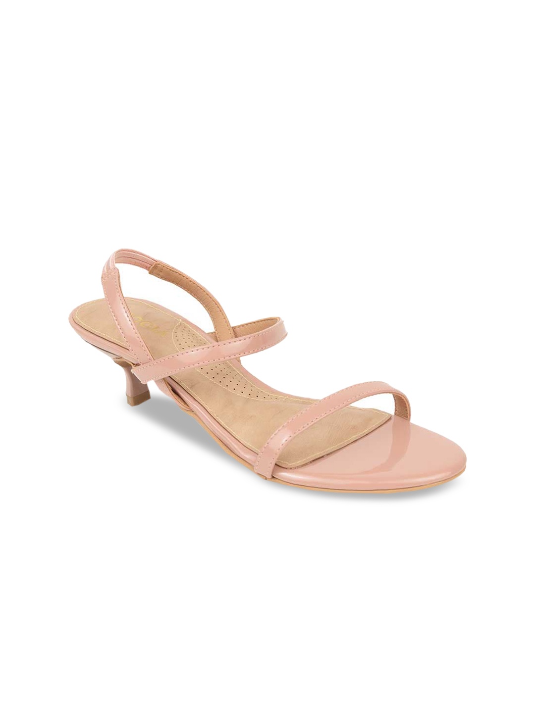 

Rocia Nude-Coloured Textured Kitten Heel