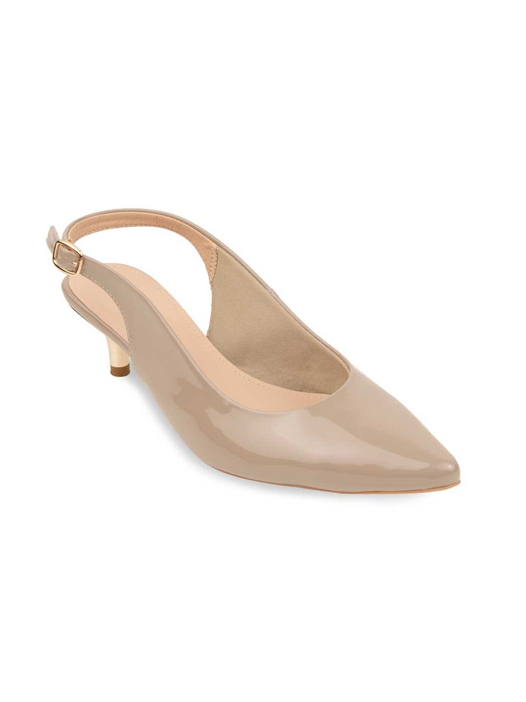 

Rocia Beige Kitten Heel Pumps