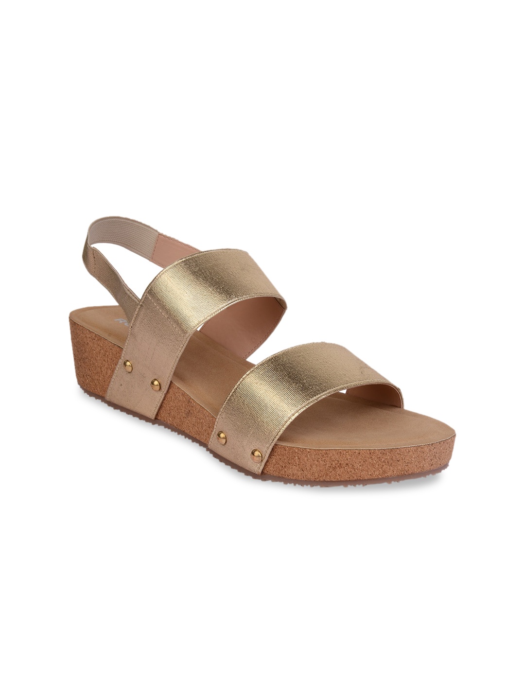 

Rocia Gold-Toned Wedge Sandals