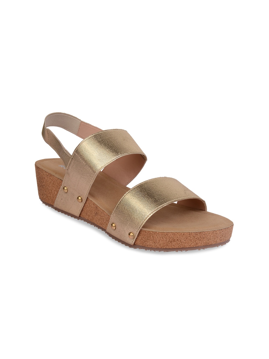 

Rocia Gold-Toned Wedge Sandals