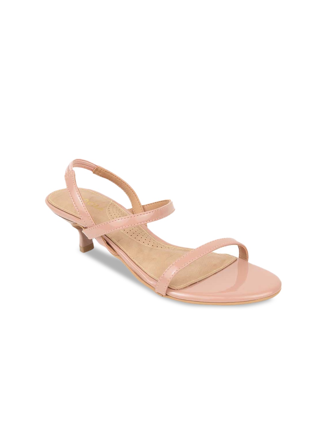 

Rocia Nude-Coloured Textured Kitten Heels