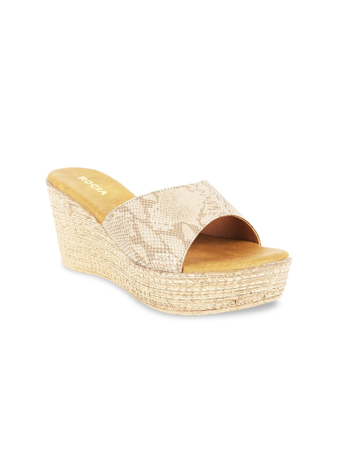 

Rocia Beige Printed Wedge Sandals