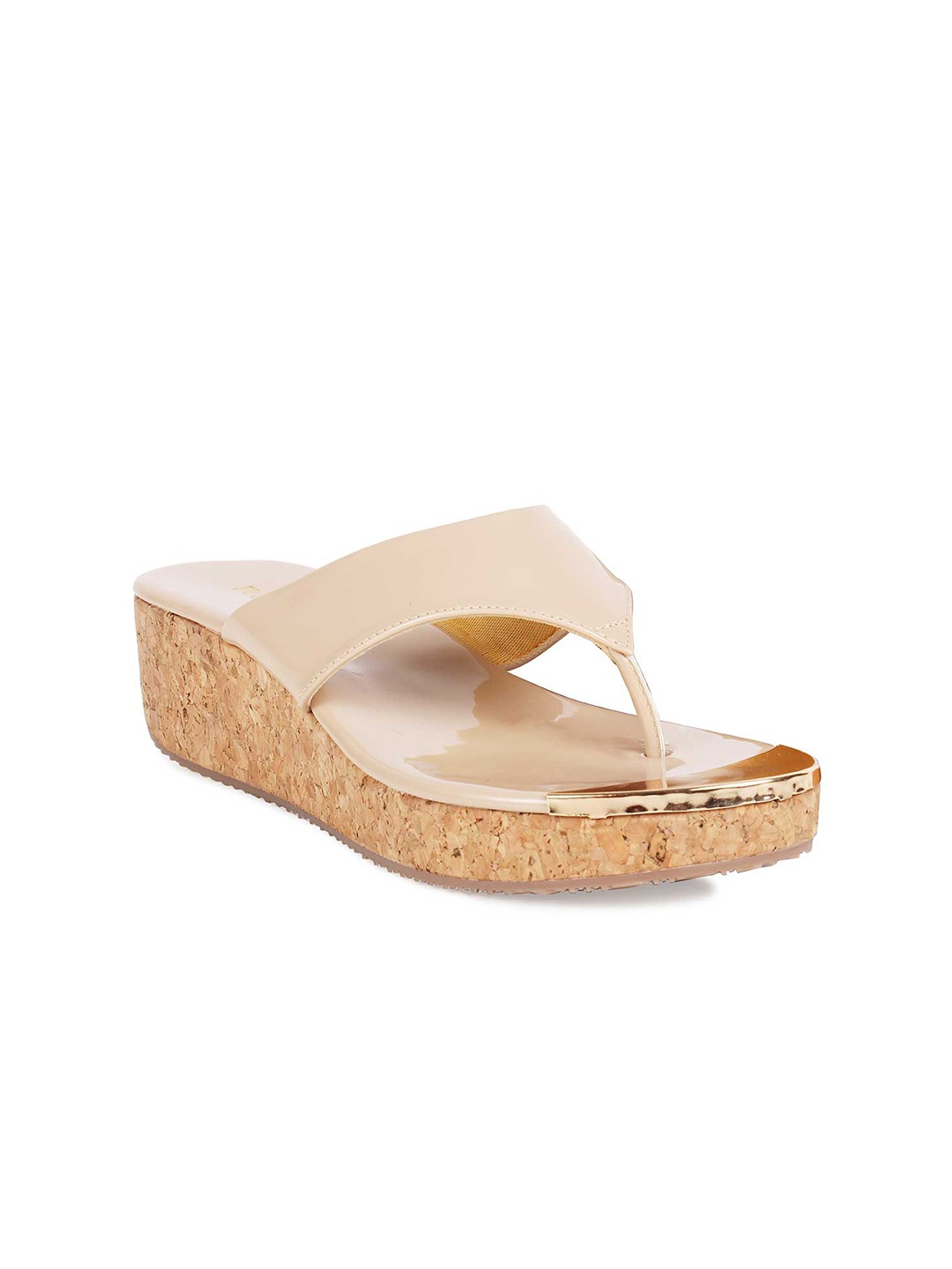 

Rocia Beige Wedge Sandals