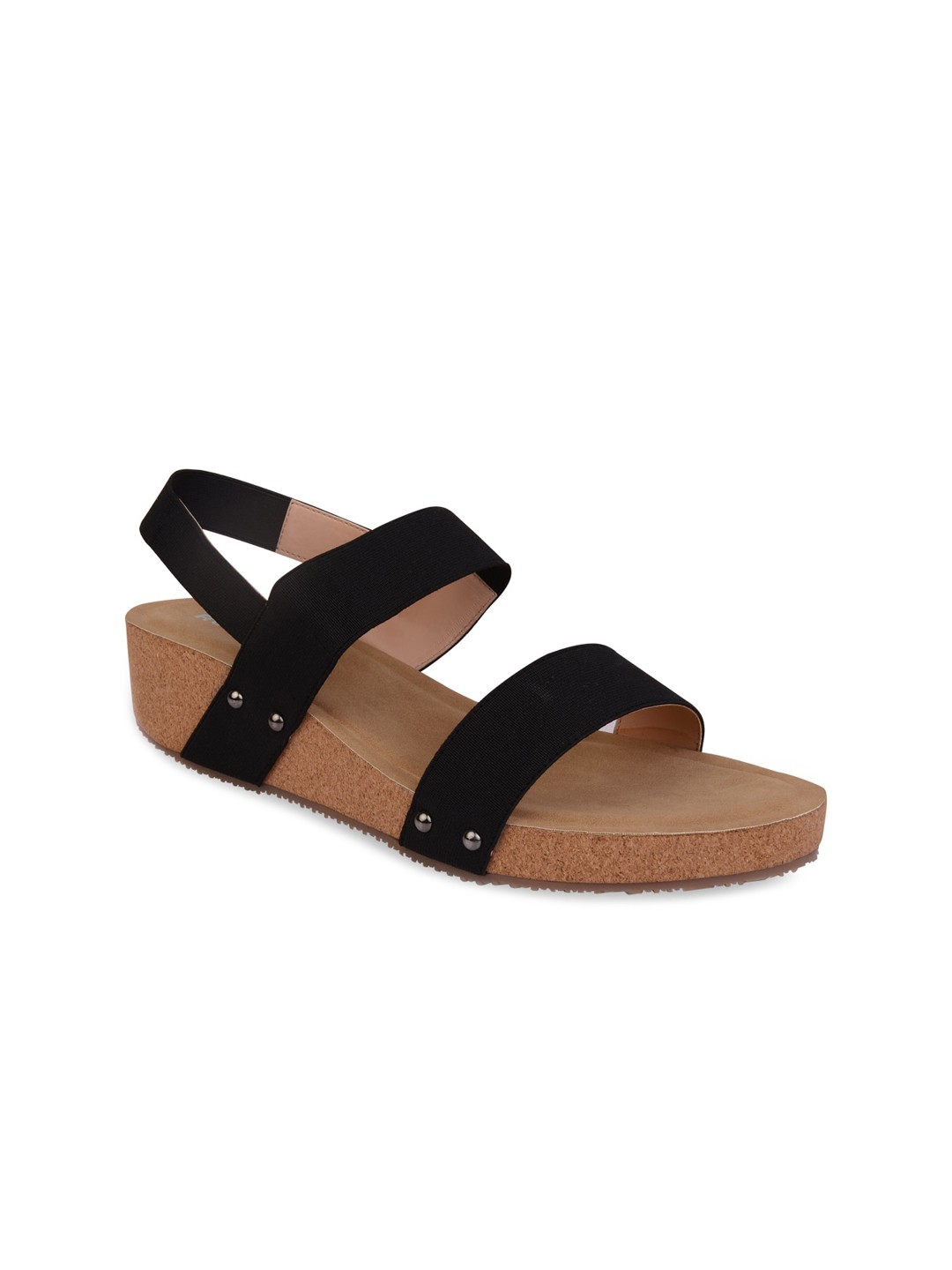 

Rocia Black Open Toe Wedge Heels