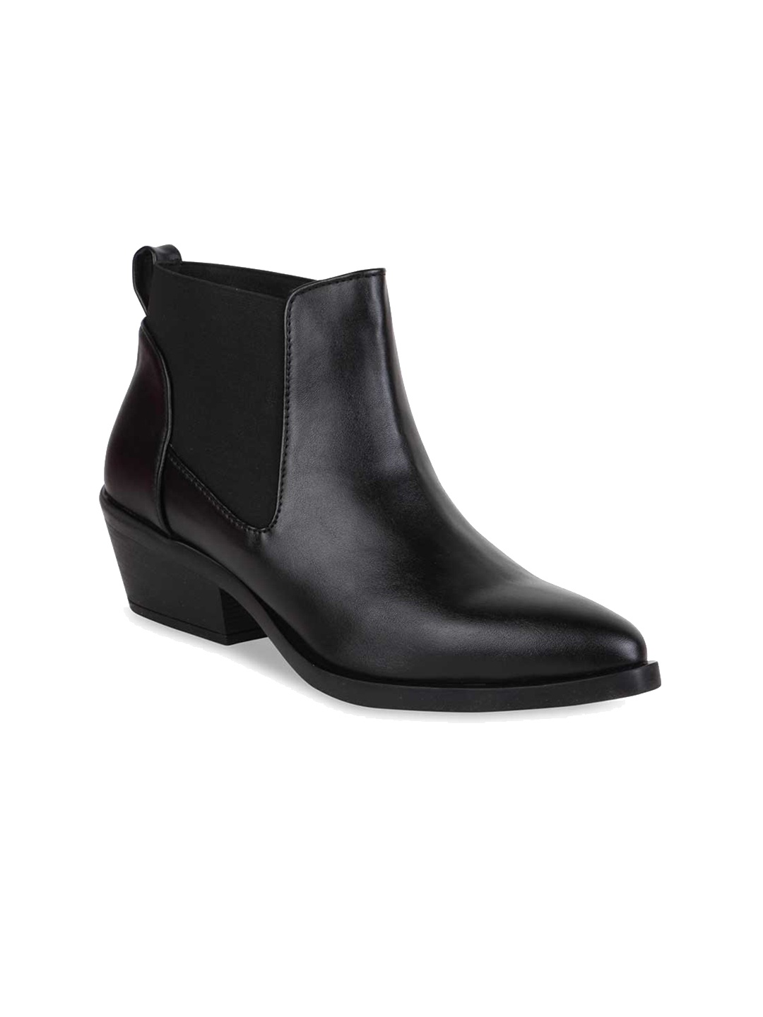 

Rocia Women Black Block Heel Boots