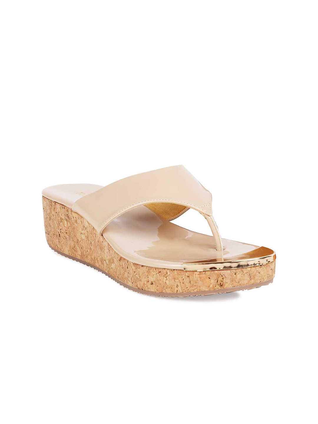 

Rocia Beige Open Toe Wedge Heels