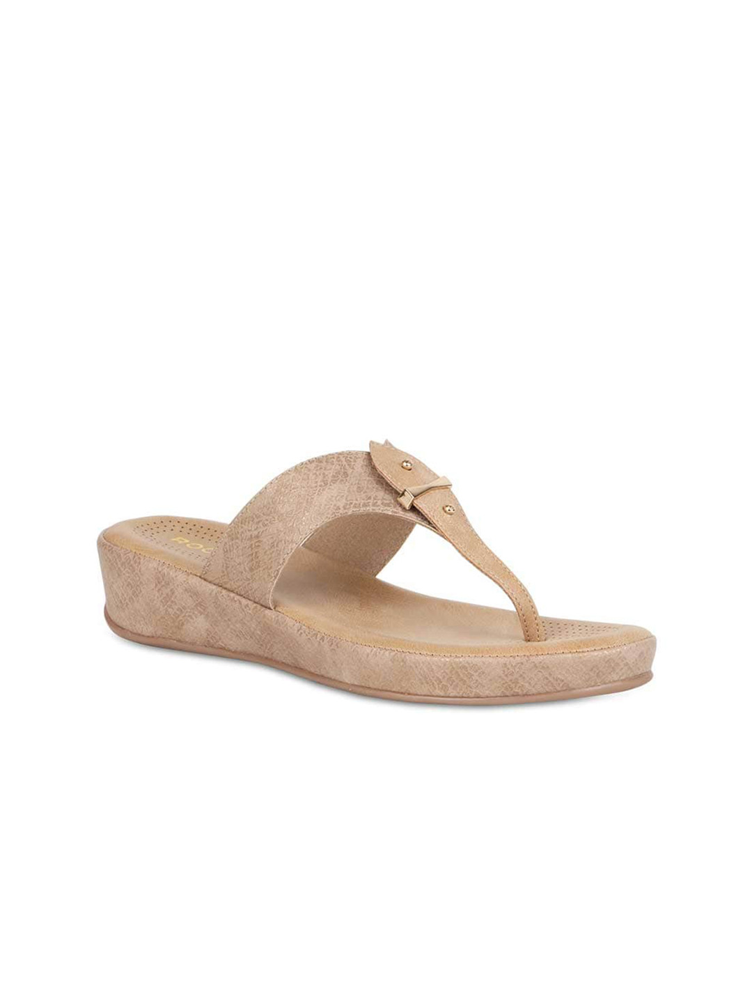 

Rocia Women Beige Embellished Comfort Wedge Heels