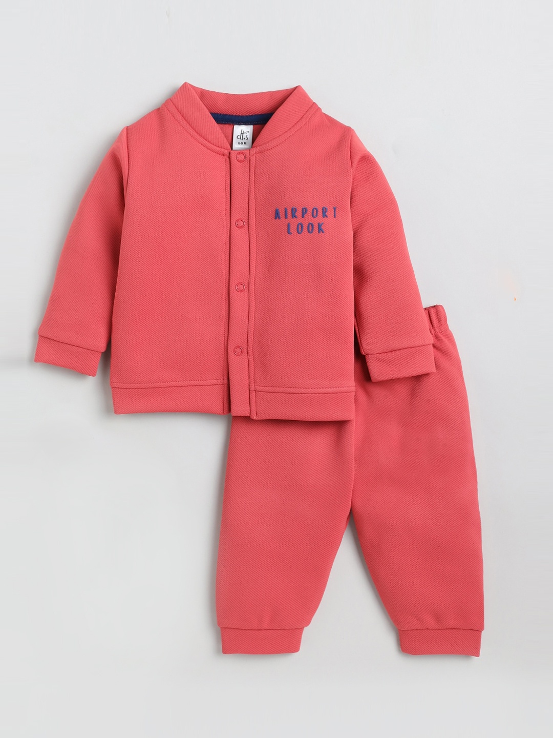 

Clt s Kids Coral & Blue Shirt & Pyjamas Night Suit