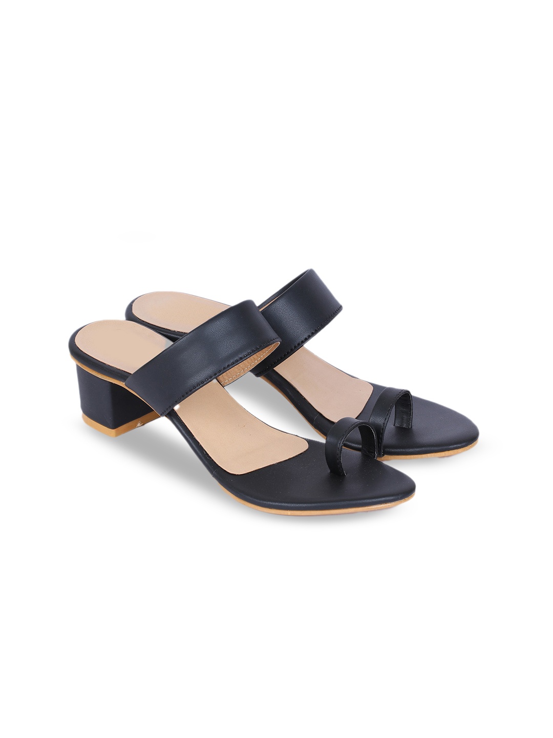 

REEZZ Black Party Block Sandals