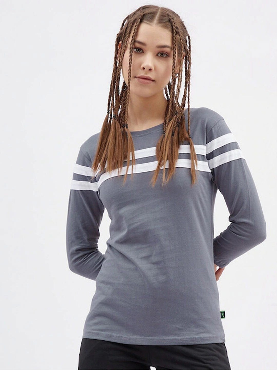 

Rodzen Women Steel Printed Pure Cotton T-shirt